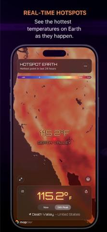 Hotspot Earth - Realtime Data iPhone screenshot