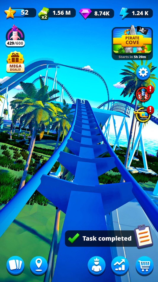 #3. Real Coaster: Idle Game (iOS) Podle: Raventurn Games GmbH