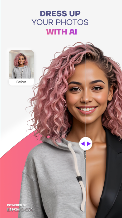 DX ME: AI Clothes Changer iPhone screenshot 1 - Photo & Video app