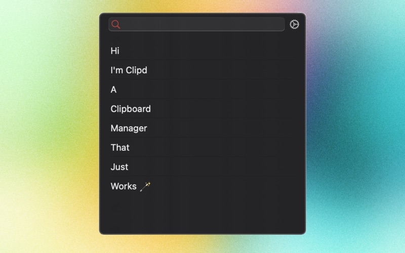 Clipd Clipboard Manager screenshot