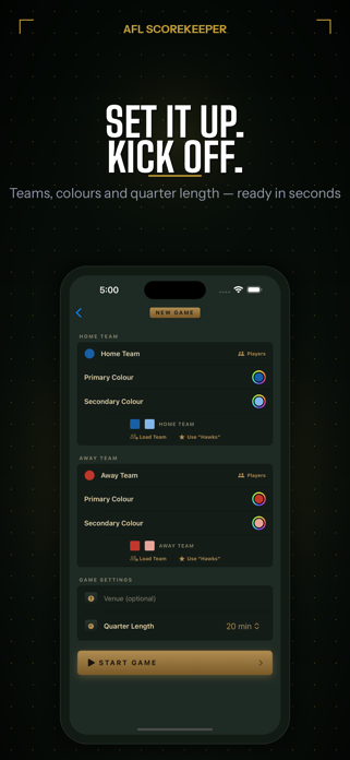 ScoreKeeper - Aussie Rules Screenshot 4 of 9