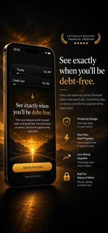 Snowball: Debt Payoff Planner iPhone screenshot