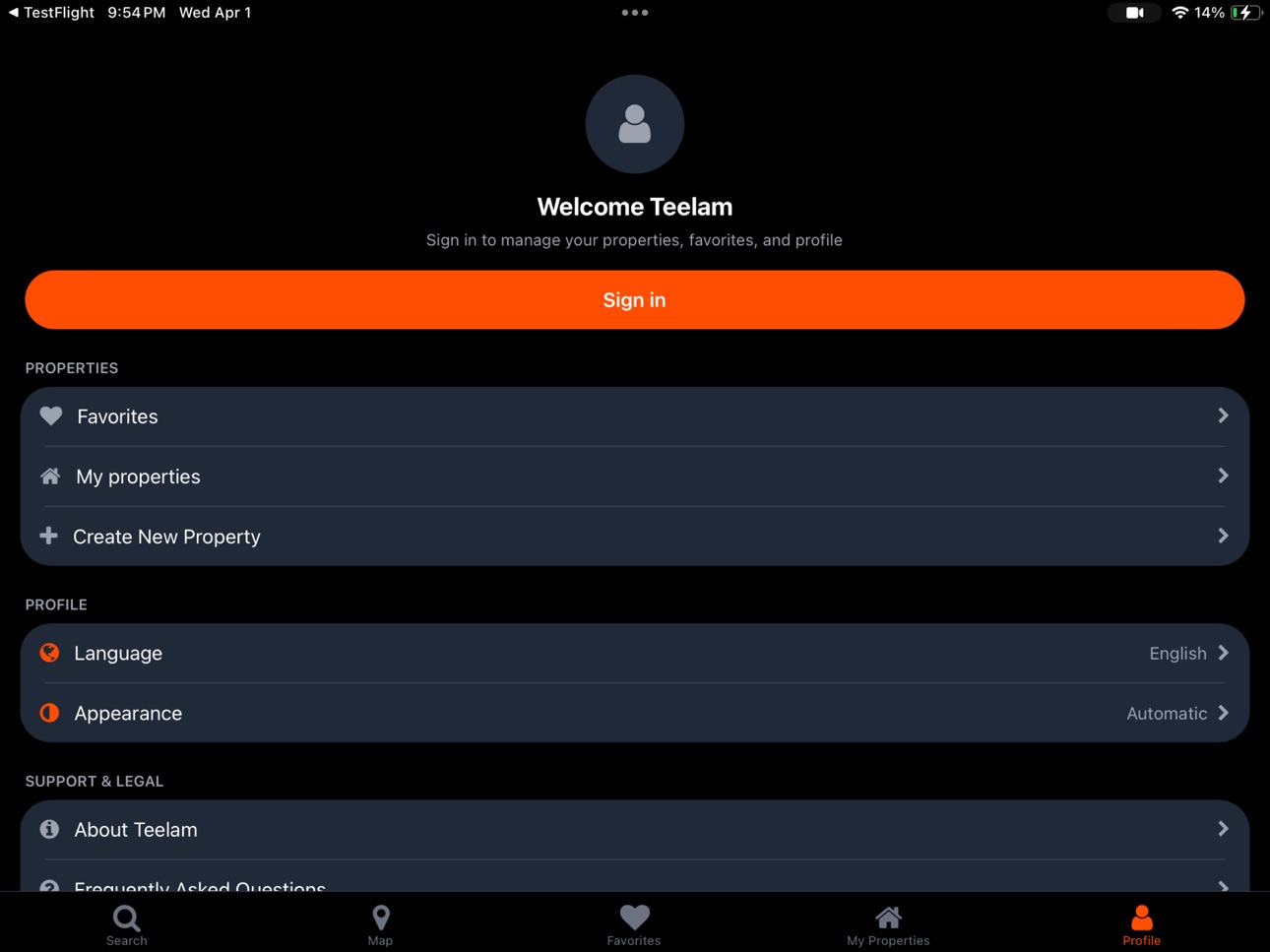 iPad screenshot