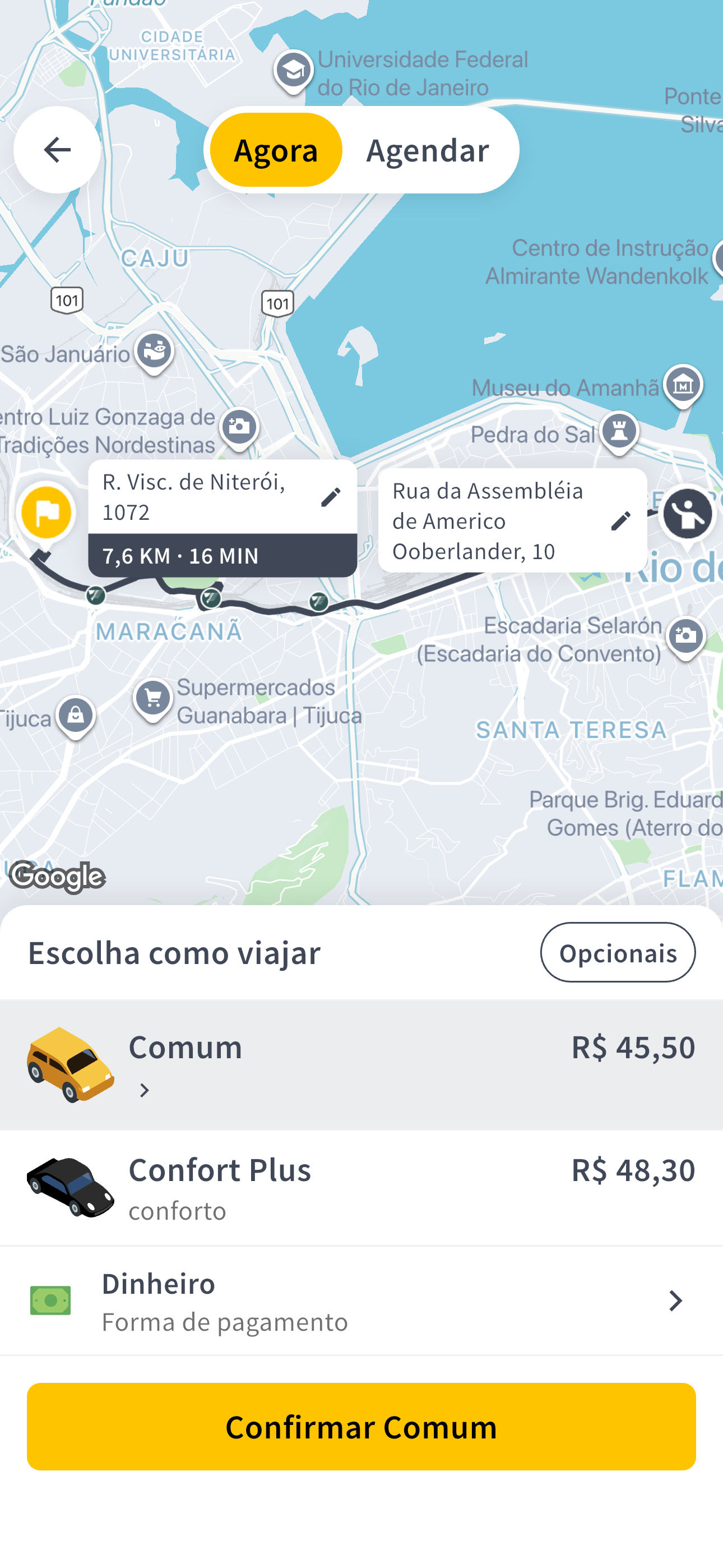 Motoristas online - Passageiro