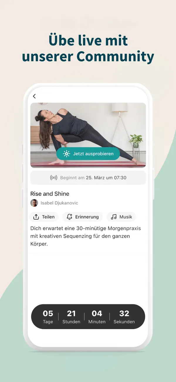 YogaEasy: Online Yoga Studio iPhone App Screenshot 4 – Gesundheit & Fitness