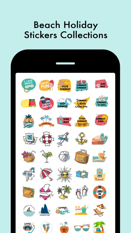 Beach Holiday Stickers Pack