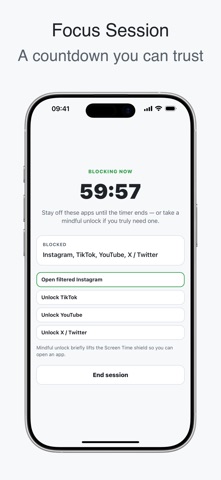 Doombreak - App Blocker iPhone screenshot