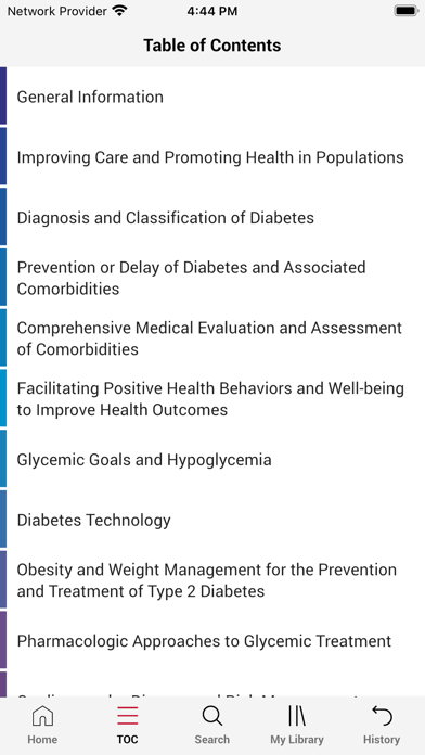 ADA Standards of Care Screenshot