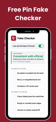 Pin Value: Trading Pin Scanner iPhone screenshot