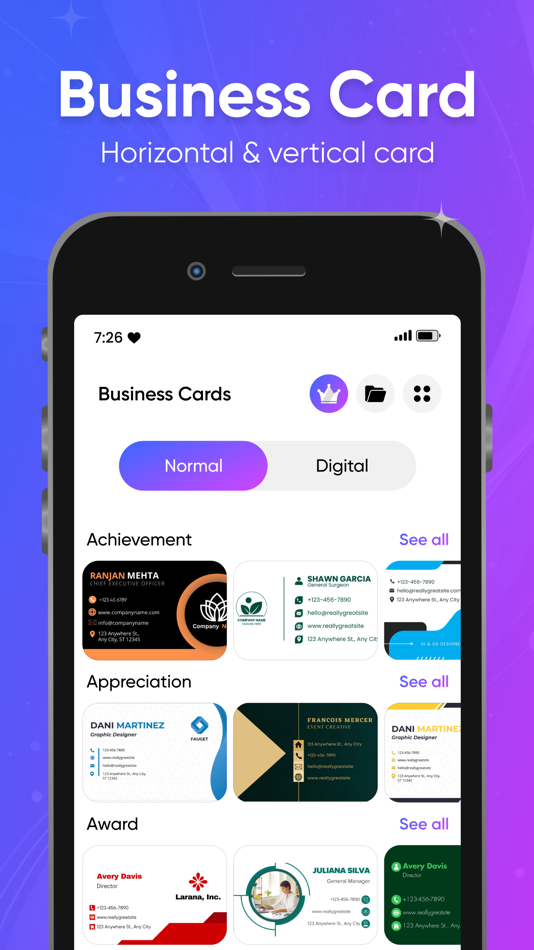 #2. Business Card Generator, Maker (iOS) 由: Growup Infosoft