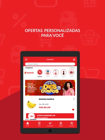 Varanda Supermercados iPad screenshot