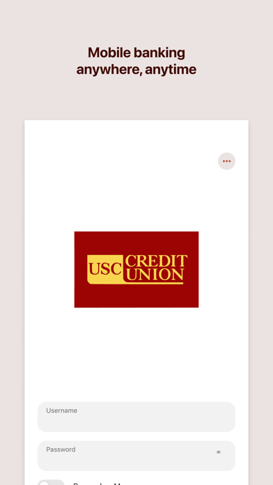 Screenshot 1 of USC Credit Union Mobile App