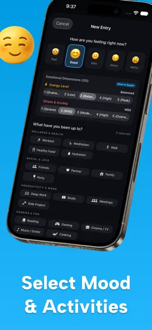 Dayin Journal - Mood Tracker screenshot 2