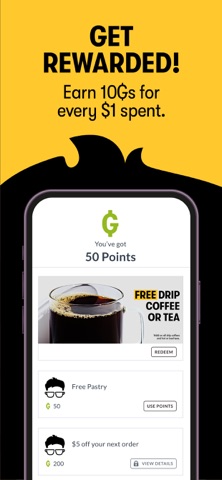Gregorys Coffee iPhone screenshot