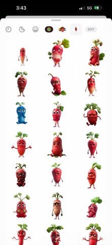 Lonely Radish Stickers Screenshot 1 of 4