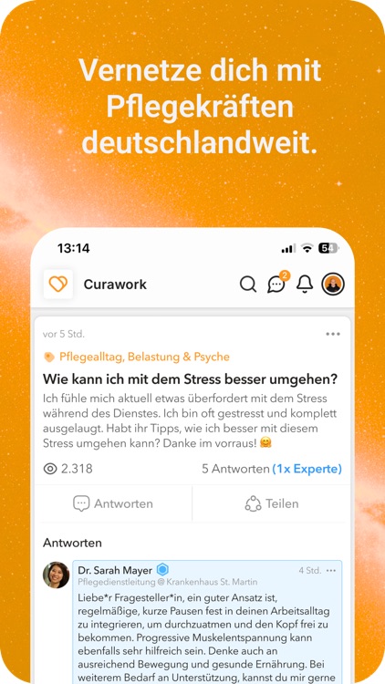 Curawork: Dein Pflege-Netzwerk