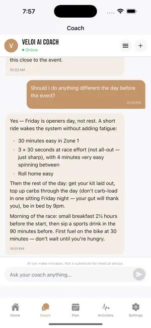 Veloi - AI Cycling Coach screenshot 4
