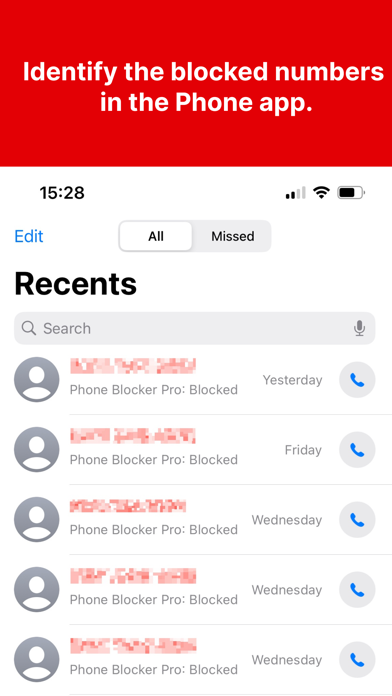 Phone Blocker Pro Screenshot