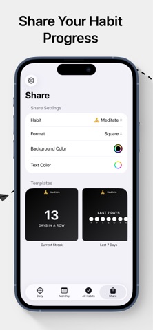 Habit Tracker - Habittr iPhone screenshot