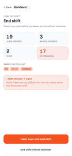 Handover List screenshot 8