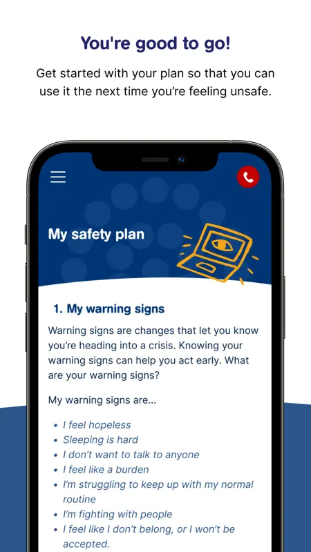 Beyond Now suicide safety plan screenshot 5 of 5