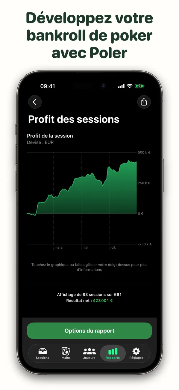 Screenshot #1 pour Poler – Poker Bankroll Tracker