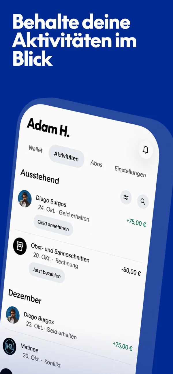 PayPal - Send, Shop, Manage iPhone App Screenshot 8 – Finanzen