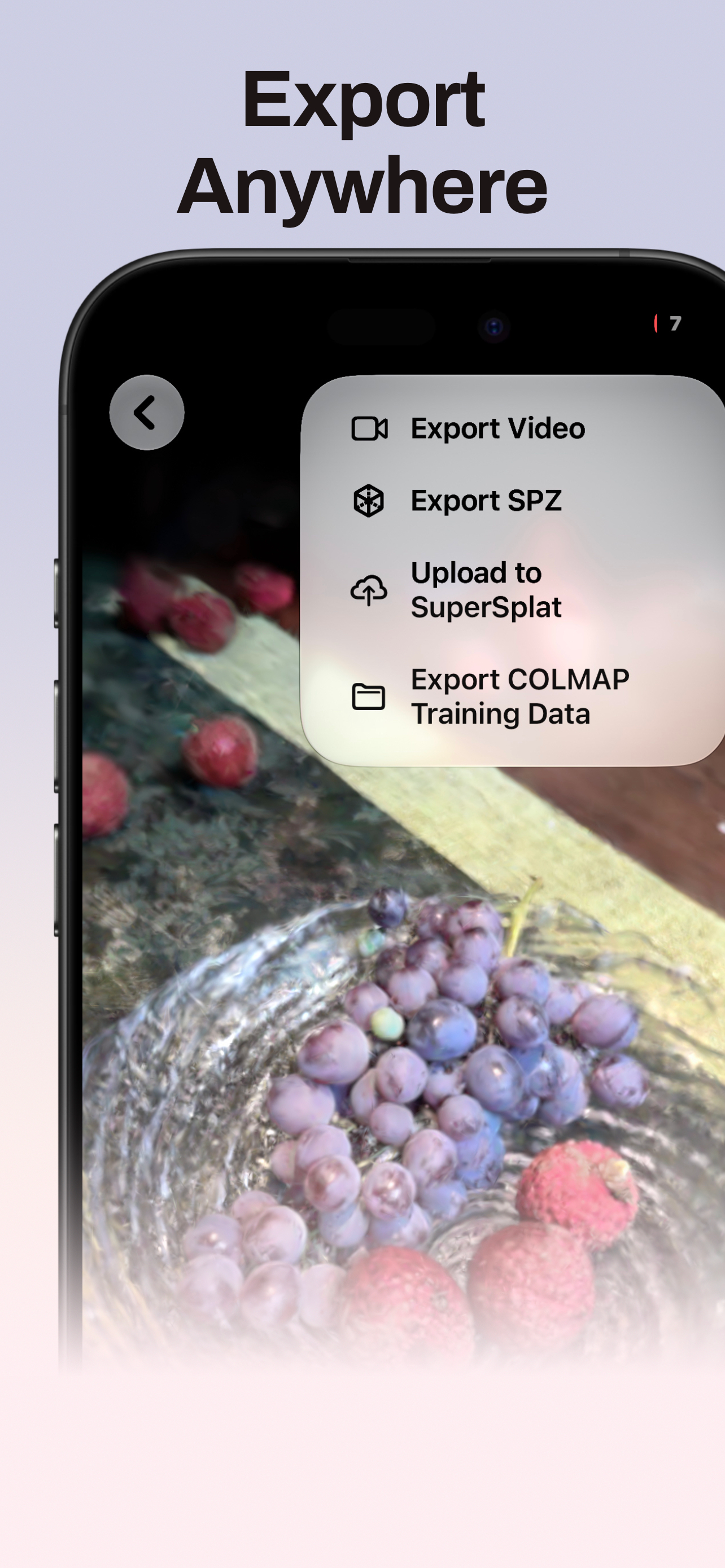 Memo: On-Device 3DGS screenshot 3