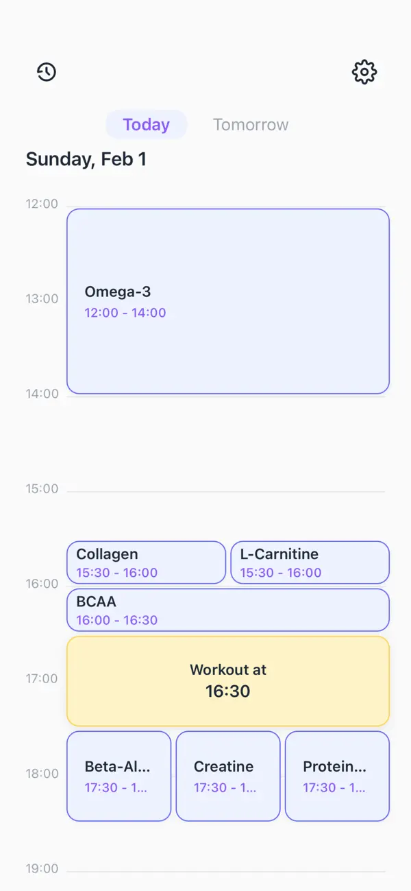 Screenshot #1 pour Fitness Supplement Tracker