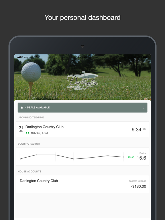 Darlington Golf Club iPad screenshot 1 - Sports app