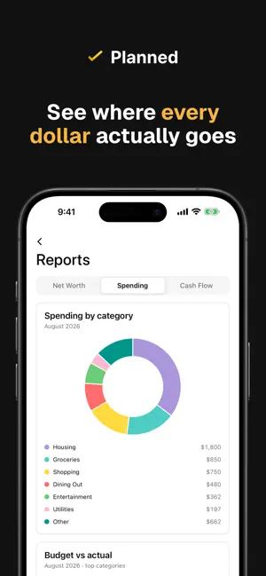Budget & Bill Planner: Planned screenshot 2