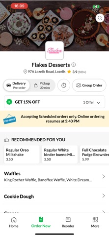 Flakes Desserts Screenshot 2 of 4