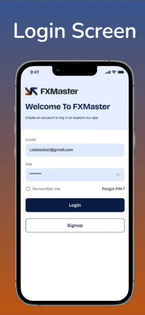 FxMaster-Money Transfer screenshot 1