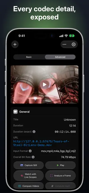 BitLens: Video Metadata Viewer screenshot 2