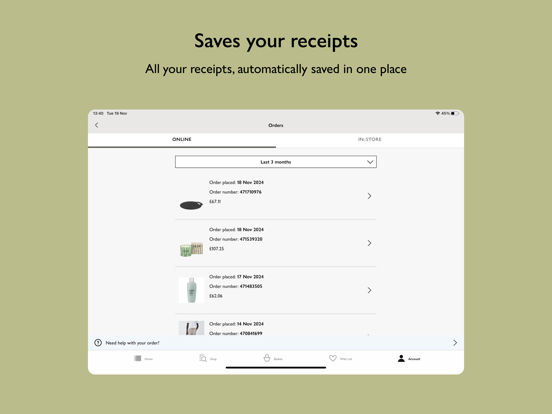 John Lewis & Partners iPad screenshot 9 - Shopping app