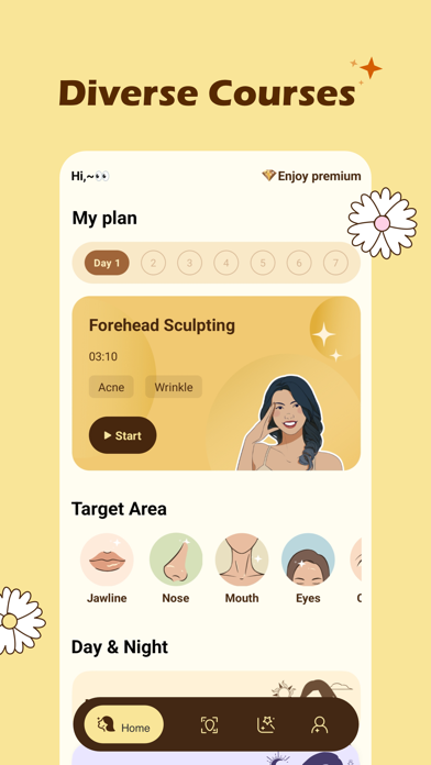 FaceGlow:Face Yoga & Skincare Screenshot