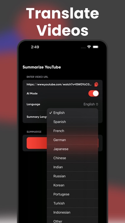 Summarizer for YouTube screenshot-3