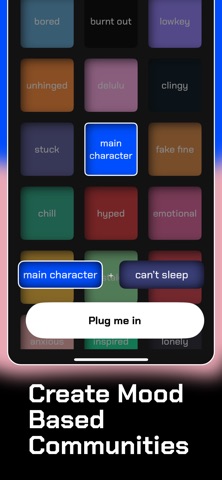 plugged : find friends by mood screenshot