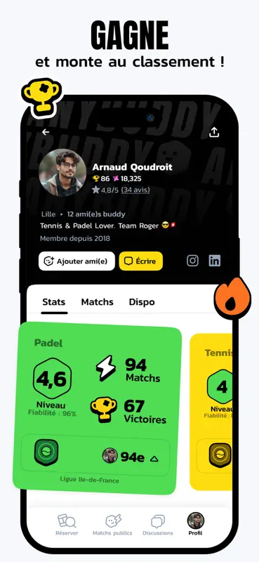 Anybuddy : Padel Tennis Squash screenshot 6 of 8