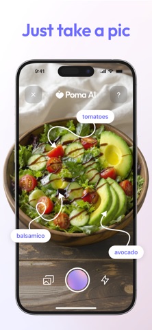 Poma AI: Photo Calorie Tracker screenshot