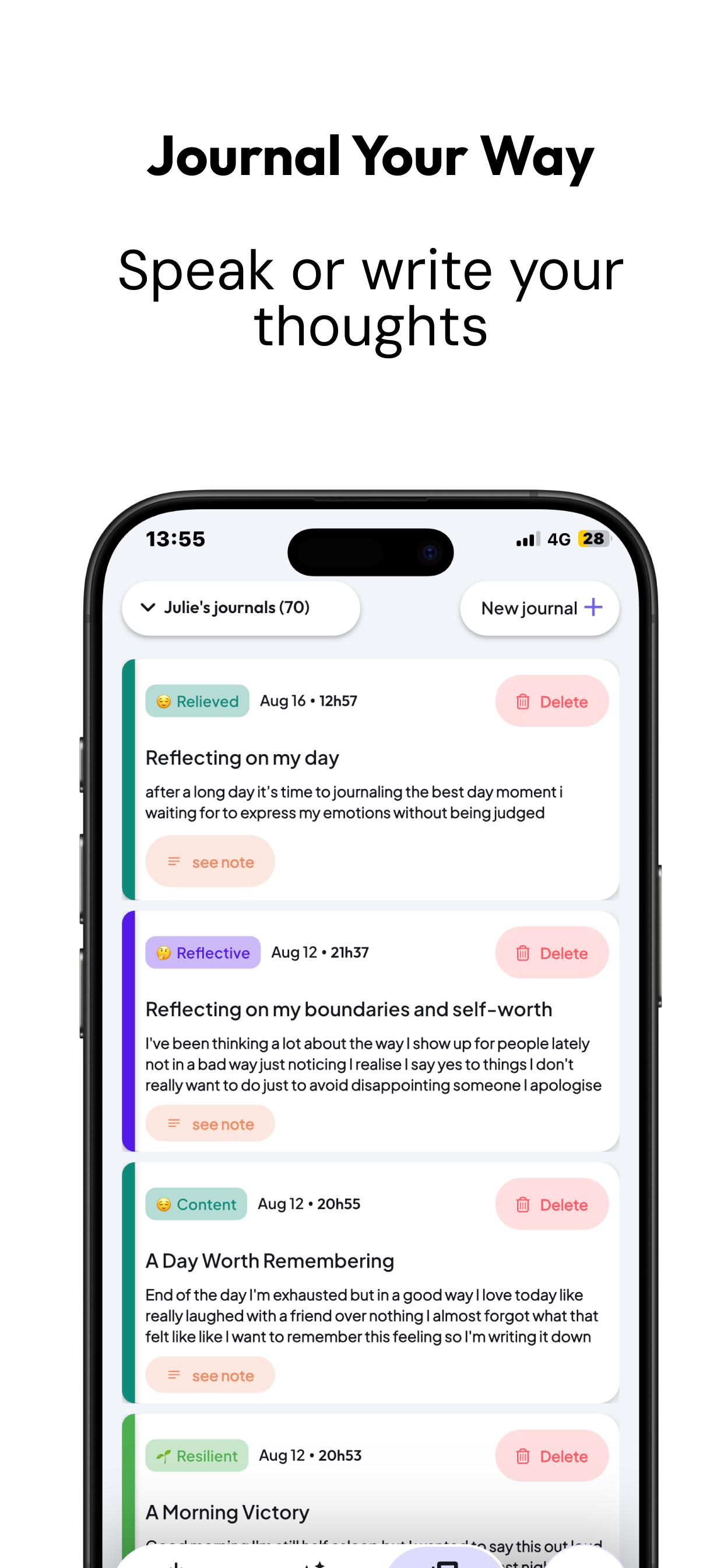 AI Journal & Diary: Echo screenshot 2