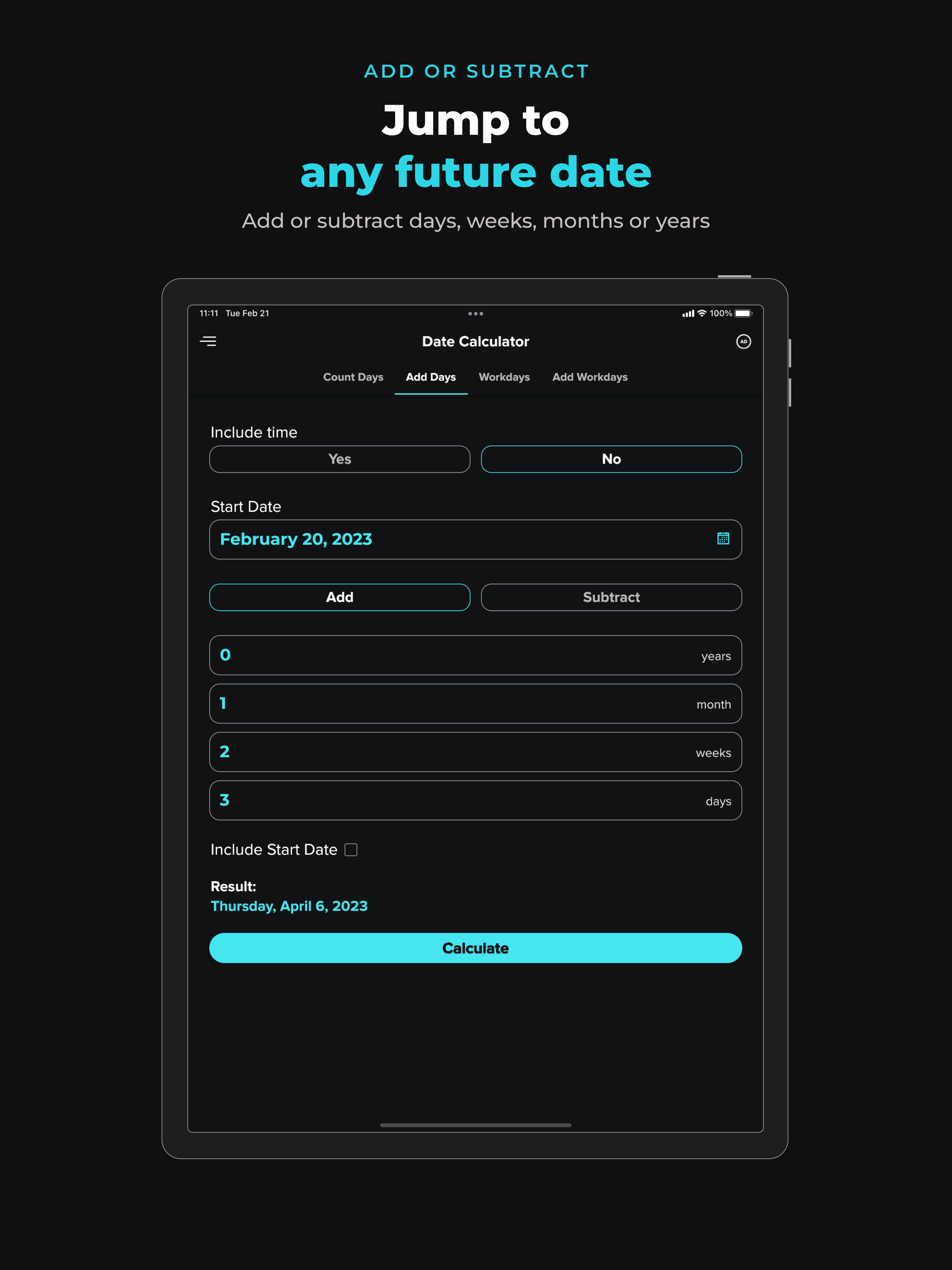 Date & Time Calculator: Days screenshot 8