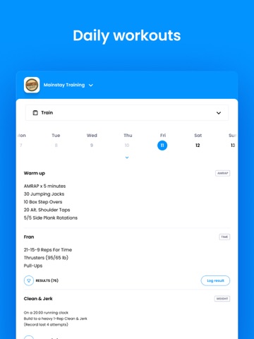 Mainstay Training iPad screenshot