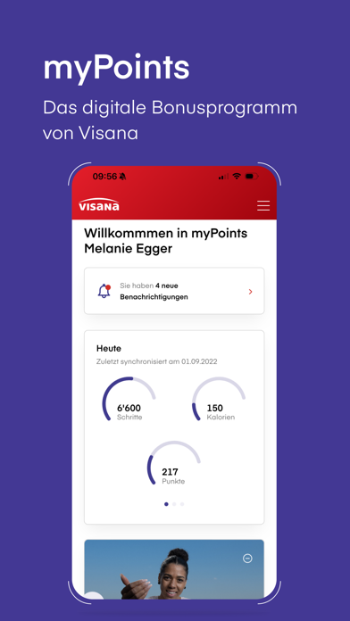 Visana-App iPhone screenshot 4 - Health & Fitness app