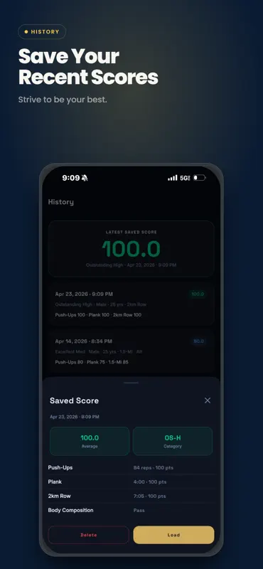 PRT Calculator: Navy PRT 2026 screenshot 3 of 5