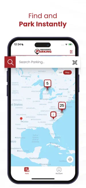 Preferred Parking App screenshot 1