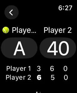 Tennis Score Mini screenshot #1 for Apple Watch