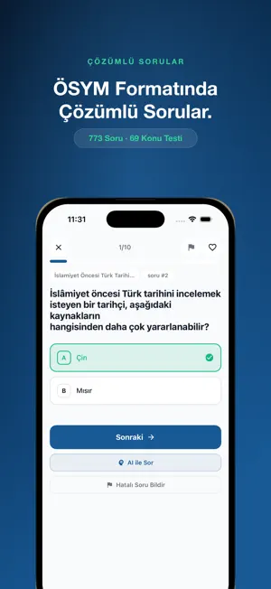 KPSS Tarih 2026 Altın Sorular screenshot 1