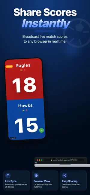 Handball Score & Scoreboard screenshot 1