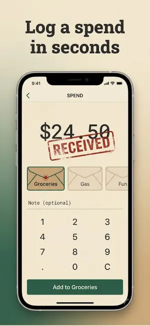 Pocketvelope: Cash Budget screenshot 2